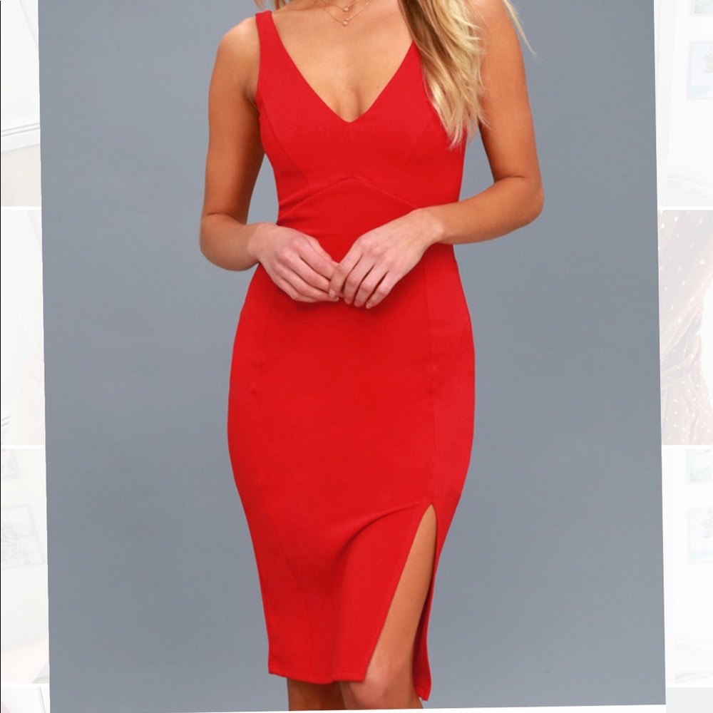 Lulus Red Cocktail Dress